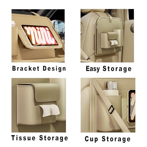 GMQ Backseat Car Organizer with Detachable Tray - Use Code 5KDD9AQX