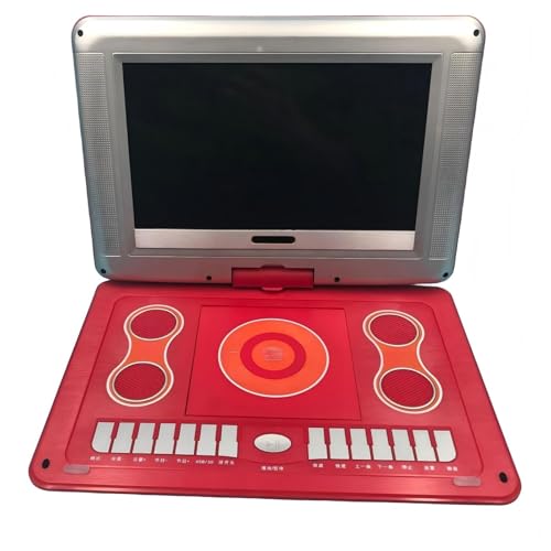 �|�[�^�u�� 18 �C���` DVD �v���[���[/���o�C�� TV/CD/�r�f�I �v���[���[ USB���f�B�A�Đ�(Red)