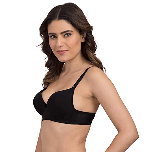 Image of Tweens - Heavily Padded Semi Push-Up Bra - Polyamide Fabric - 3 /4th Coverage, Wireless, Multiway Straps, Seamless - Everyday T-Shirt Bra