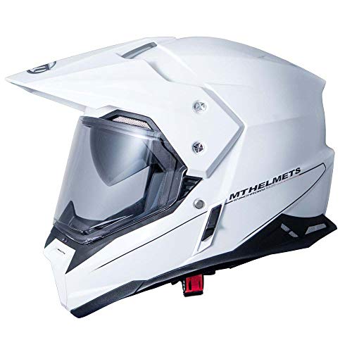 CASCO MT SYNCHRONY DUO SPORT SOLID BLANCO PERLA BRILLO M