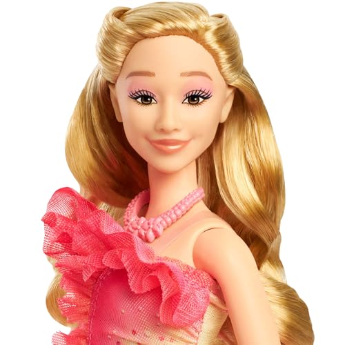 Muñeca Glinda de Wicked Mattel HXT63 con pelo rubio y vestido elegante 3