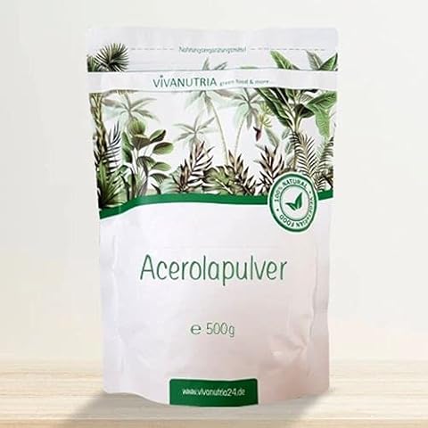 VivaNutria Acerola Pulver 1000g I natürliches Vitamin C Pulver als Acerola Frucht-Pulver Cover