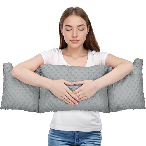 BEYOUDO Post-Surgery Mastectomy Heart Chest Pillow with Pockets, Grey Comfort