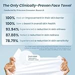 Clean Skin Club Clean Towels XL™, 100% USDA Biobased Face Towel, Disposable Face Towelette, Eczema Association Accepted, Makeup Remover Dry Wipes, Ultra Soft, 100 Ct, 2 Pack - Image 3