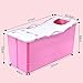 Adult Folding Bathtub Plastic Baby Swimming Pool Children Bath Barrel Household Large Portable tub by TIANTA