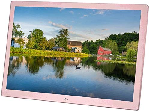 Cadre photo numérique 17 pouces IPS 1400x900 avec port HDMI FHD 1080P Rose Doré