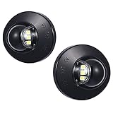 MOFORKIT LED License Plate Light Black Lens Housing Compatible with Ford F150 F250 F350 F450 F550 Super Duty Pickup Truck Explorer Sport Trac Ranger Excursion Bronco Expedition Explorer