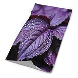 VTCTOASY Purple Plant Leaf Neck Gaiter Personalized Soft Windproof Face Covers Cozy Winter Neck Warmer Gator Scarfs Multipurpose Fashion Breathable Bandana Face Mask Scarf for Adult