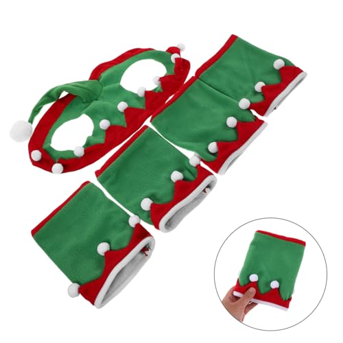 Chapeau de fête et protège-jambes pour équitation de Noël