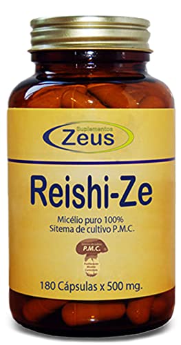 REISHI ZE | Contribuye al funcionamiento normal del sistema inmunitario | Complemento Alimenticio a base de Reishi y Vitamina C | 100% Vegano | 180 Cápsulas Vegetales