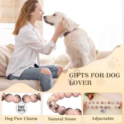 Image of Cross Bracelets for Women, Christian Gifts for Women Stocking Stuffers for Teens Cross Bracelet Imperial Nature Stone Bead Bracelet Confirmation Baptism Gift for Teen Girls Christmas Religious Gift Cathlic Faith Jewelry