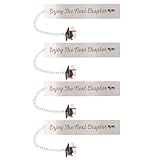 TOPBATHY 4 Piezas Marcapáginas de Metal con Forma de Birrete para Graduación 2026, Ligero y Creativo, Adecuado para Estudiantes y Amantes Lectura