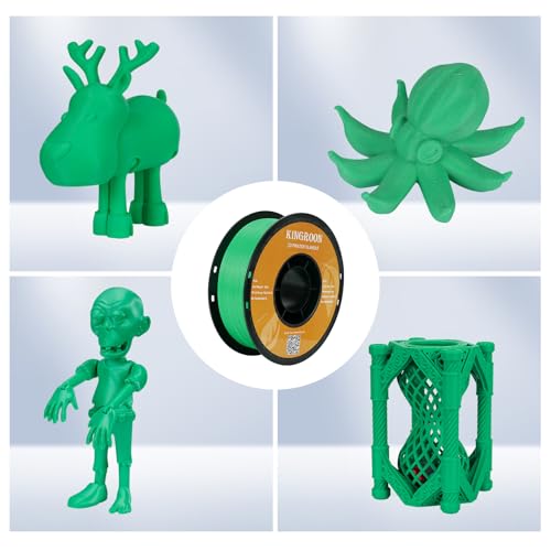 Kingroon Zestaw filamentów PLA 1,75 mm do drukarki 3D, 10 kg, wielokolorowy filament 3D, dokładność wymiarowa +/- 0,03 mm, starannie nawinięty na szpulę filament PLA