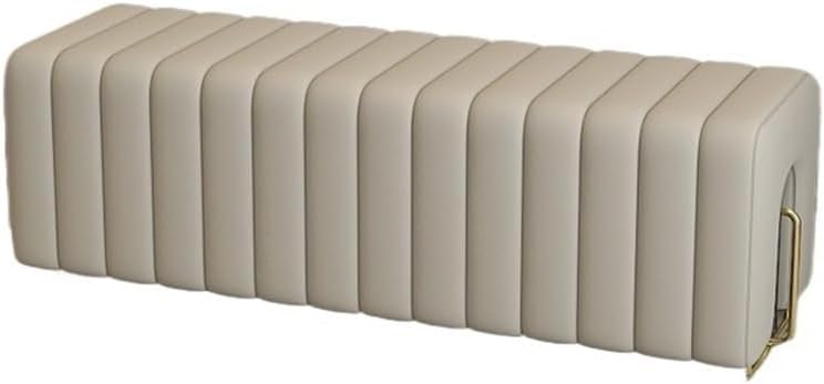 End Stool Bed End Stool Bedroom Bedside Clothes Rack Light Luxury High-end Bed Couch Cloakroom Long Sofa Shoe Bench Long Bench(Light Grey)