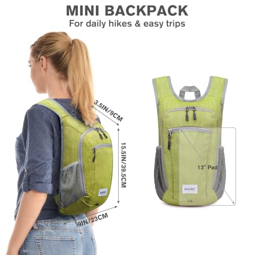Image of G4Free 10L /15L Hiking Backpack Lightweight Packable Hiking Daypack Small Travel Outdoor Foldable Shoulder Bag