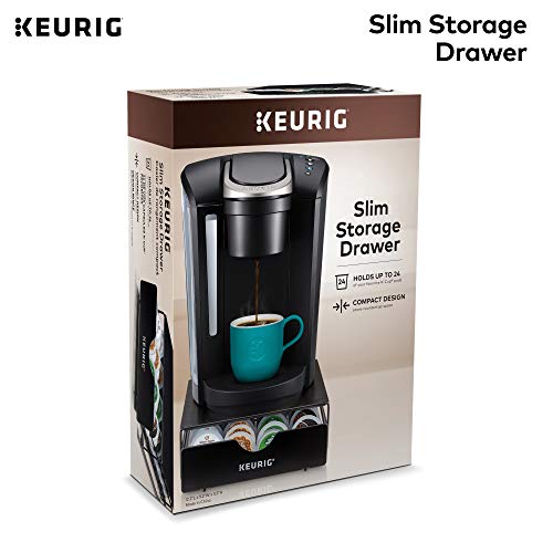 Keurig Slim Non-Rolling Storage Drawer, Coffee Pod Storage, Holds Up To 24 Keurig K-Cup Pods, Black, Storage Drawer - 24Ct #TOP3