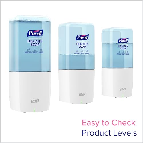 Image of PURELL ES10 Automatic Hand Soap Dispenser, White, for 1200 mL PURELL ES10 Hand Soap Refills (Pack of 2 Dispenser, Refills Sold Separately) - 8330-E1