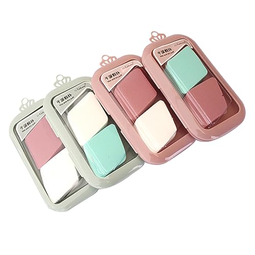 WRITWAA Makeup Puffers Triangle 8pcs Set Powder Puff for Foundation Concealer Soft Comfortable Wet/dry Application