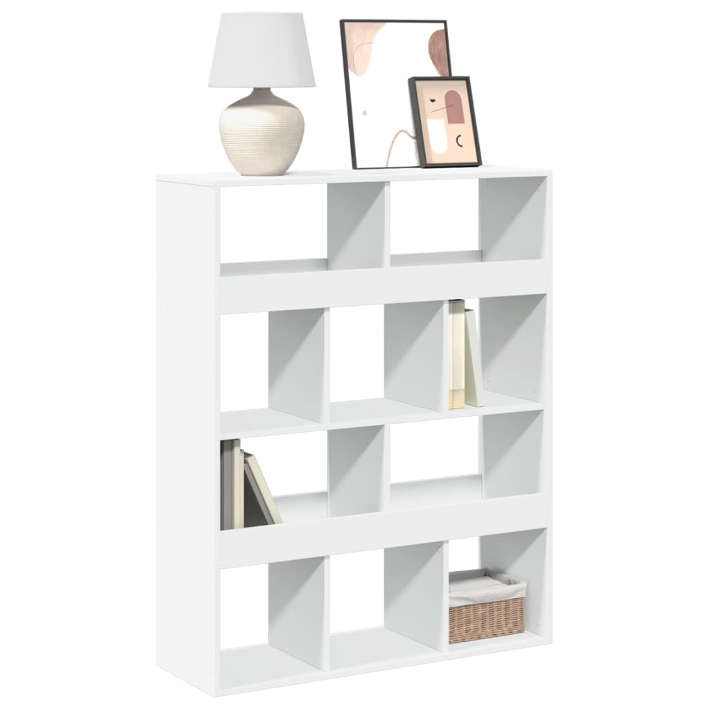 Bücherregal Weiß 100x33x125,5 cm Holzwerkstoff Standregal