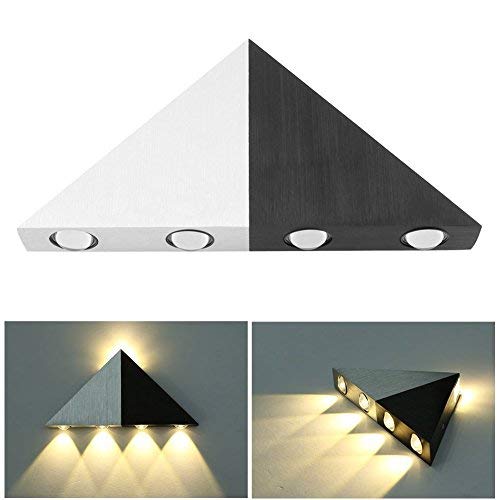 Lightess Up Down Wall Sconce Lights 5W Led Wall Lamp Modern Decorative Triangle Shape for Bathroom Home Theater, Warm White