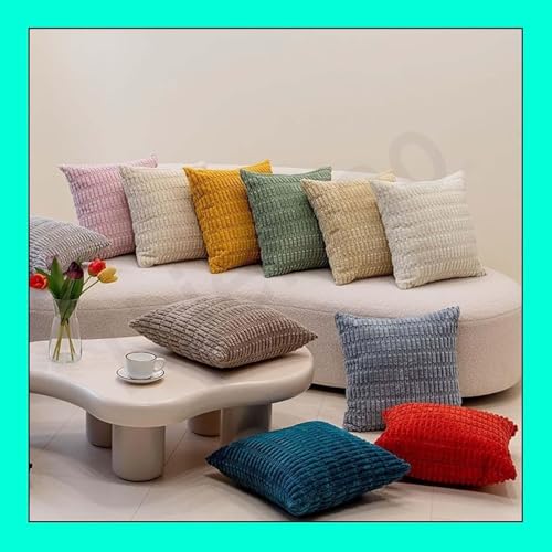 Housse de coussin décorative 50x50 pour protéger et embellir le canapé - 8