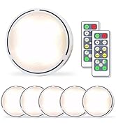 Spot LED Sans Fil Rechargeable, 1200mAh Lumiere LED Vitrine Spots Cuisine Sous Meuble Autocollant Avec Touche Et Télécommande Lampe Sans Fil à Batterie, 3000K 4000K 6500K Réglable, Timing, Magnétique - Foto 13