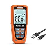 RDINSCOS Pinless Moisture Meter Digital Wood Moisture Tester for Drywall