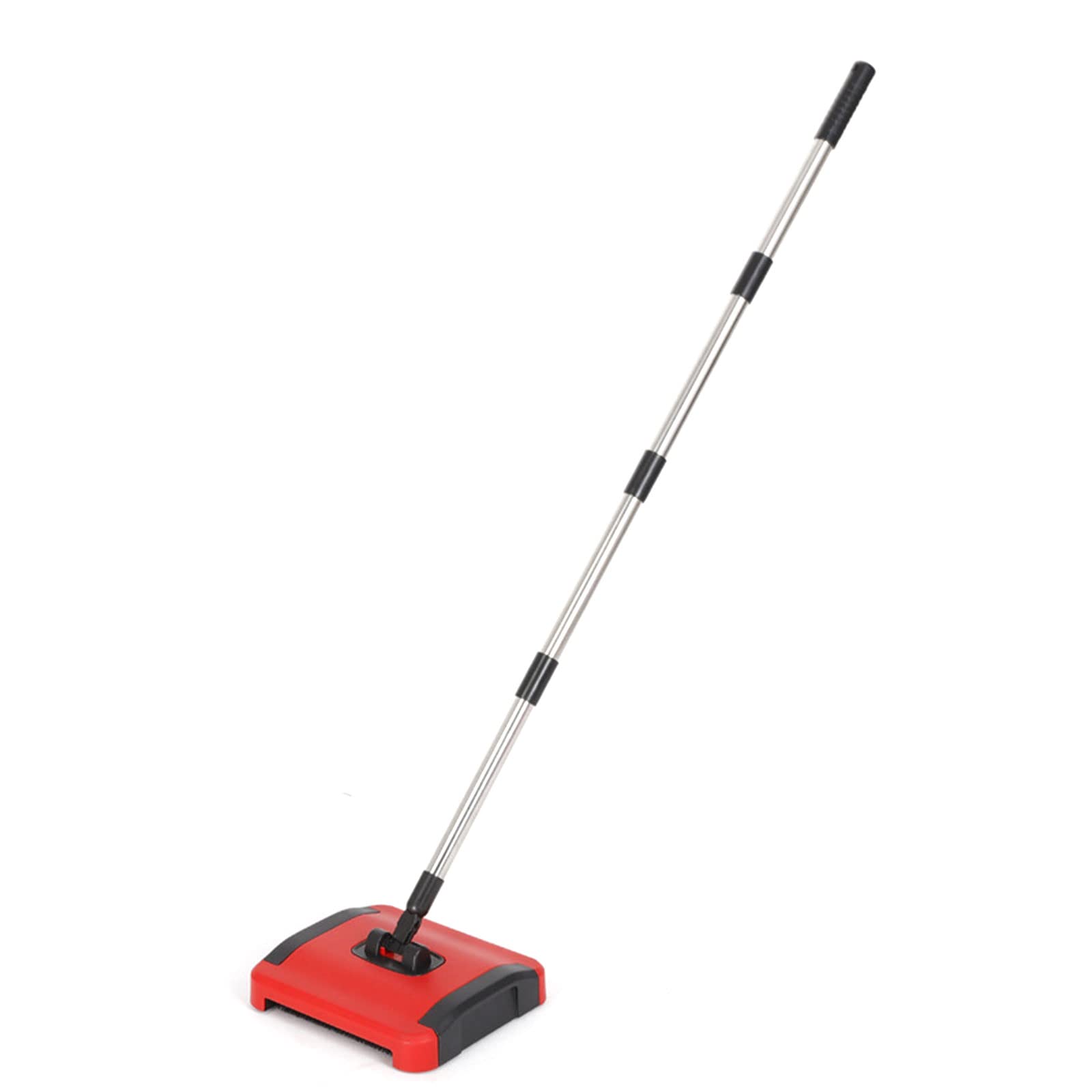 Balai manuel pour tapis - Brosse rotative - Balai de sol - Brosse de nettoyage intégrée de grande capacité