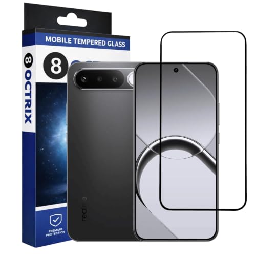 Image of Premium Tempered Glass Screen Protector Compatible for Realme 16 5G with Edge to Edge Coverage - Case Friendly, Anti-Scratch & Bubble-Free Installation Kit (Pack Of 1)
