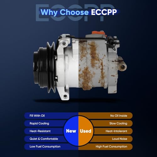 Image of ECCPP AC Compressor Fit for Dodge Sprinter 2500 3500 2.7L 2003-2006 | Fit for Dodge Sprinter 2500 3500 3.0L 2007-2009 Fast Cooling A /C Compressor with Clutch
