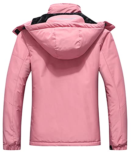 Suokeni CA201(WOMEN)-PINK-L Women'S Waterproof Warm Winter Snow Coat Hooded Raincoat Ski Snowboarding Jacket thumb #1
