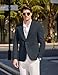 COOFANDY Mens Casual Blazer Suit Jacket Slim Fit Fashion Lightweight Sport Coats, Navy, Large