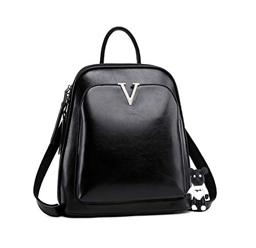 AINUOEY Mujer Bolsos Mochila Vestir Antirobo Pequeña Casual Bandolera Cuero Hombro Piel