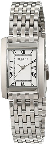 Preisvergleich Produktbild Regent Damen-Armbanduhr Analog Quarz Edelstahl 12220975