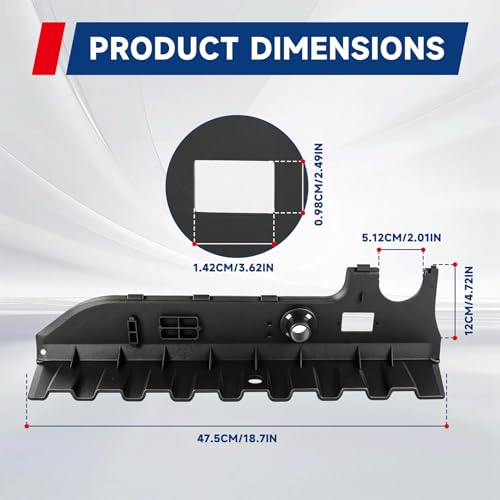 waltyotur Golf Cart Instrument Panel Dash Without Holes 1025229-01 Replacement for Club Car Precedent 2004-Up by waltyotur - Image 7