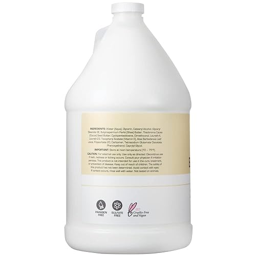 Miniatura 3 de Ginger Lily Farms Club & Fitness Loción de mantequilla calmante para piel seca, 100% vegana y libre de crueldad, sin fragancia, recarga de 1 galón