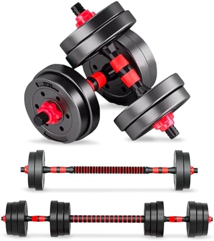 JUPPLIES Adjustable Dumbbell Set 2 in 1-10 kg 20 kg 40 kg – Dumbb...