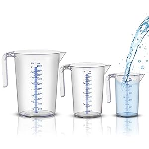 BigDean Messbecher-Set 500ml 1L 2L - 718676