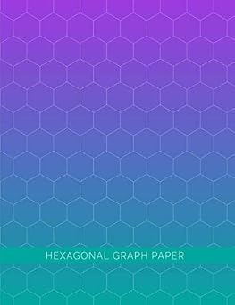 Hexagonal Graph Paper Organic Chemistry and Biochemistry Composition Notebook | 1/4 Inch Hexagons | Purple Teal Blue Ombre 100 Grid Pages