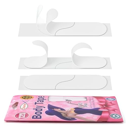Cinta Doble Cara Ropa y Piel Fashion Tape (104 Paquetes) - Adhesivo Fuerte Todo el Día para Todos los Tipos de Tela, Suave para Pieles Sensibles, Color Transparente para Todos los Tonos de Piel