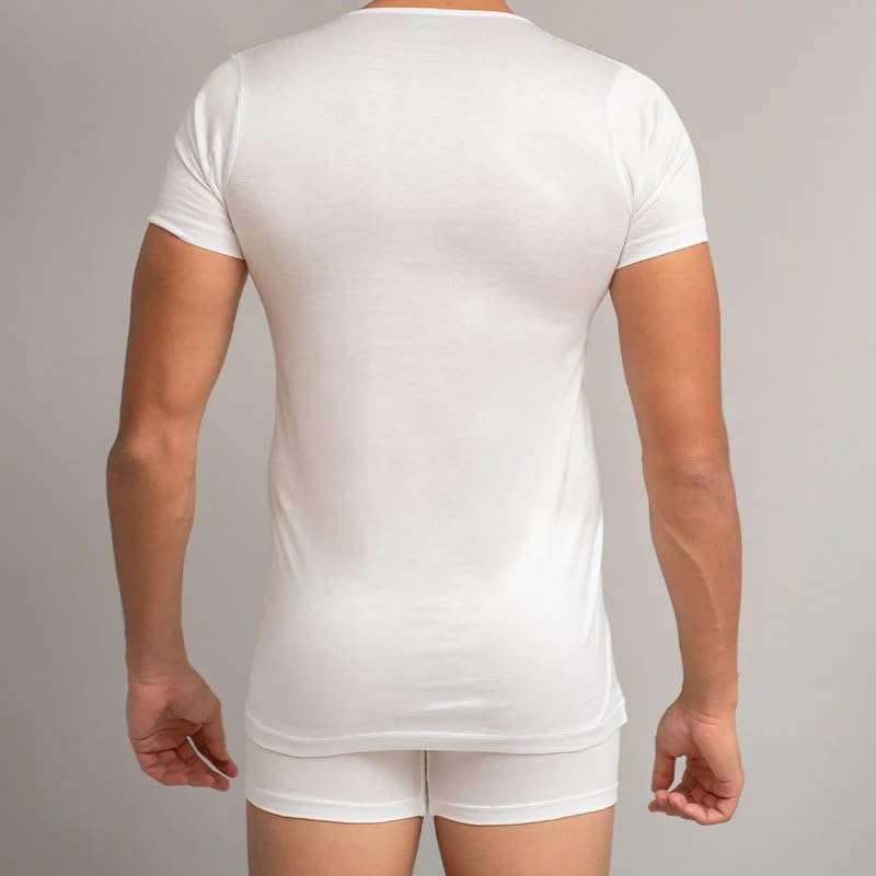 100% Egyptian Cotton Underwear MERCERISÉ Men's Undershirt - Undershirts for Men (Pack of 3)4