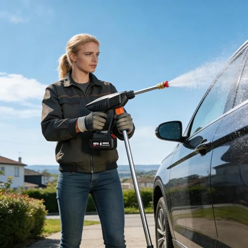 Draadloze J·et-wasmachine, Draagbare Reinigingsoplossing, 38x24cm, Draadloze Hogedrukreiniger, Hogedrukreinigers, Veelzijdigheid Op Meerdere Oppervlakken, Voor Zowel Binnen- Als Buitengebruik - Afbeelding 3