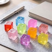Canscci 8 Pack Colorful Cubes Squishy Toys Stress Balls Squeeze Fidget Toys — image 5