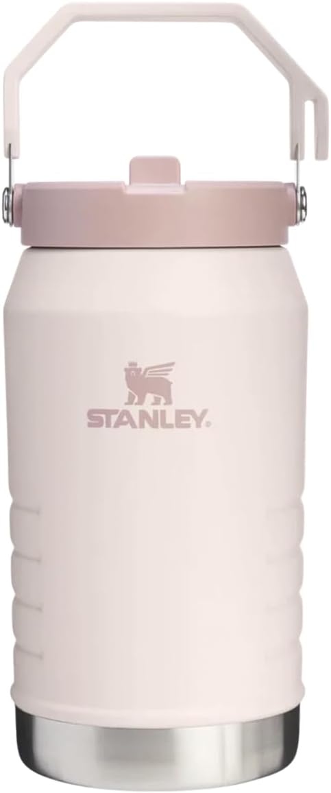 Stanley Ice Flow Flip Straw Jug Termos, 1.90 L, Gül Kuvarsı