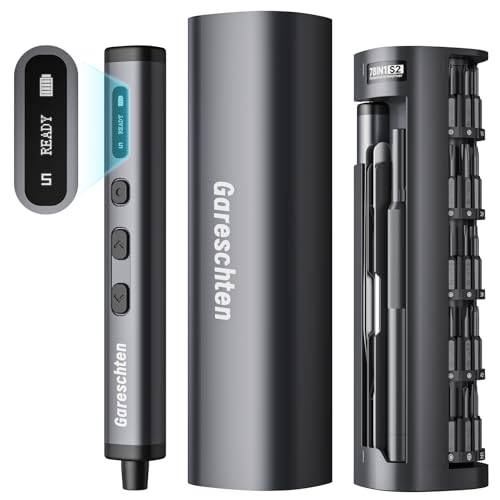 78-in-1 Mini Electric Screwdriver Set with 5 Precision Torque Settings, Magnetic Storage, LED Light & USB-C Charging, Cordless Screwdriver Set for Phone Camera Laptop Watchs Drone