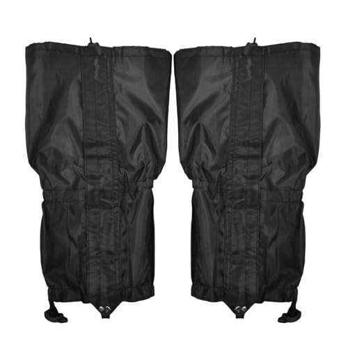 Vitsrisea Polainas para botas | Calentadores impermeables con cremallera | Leggings de seguridad ligeros de cierre rápido para exteriores, esquí, caza y excursiones con mochila