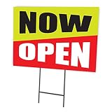 Now Open Full Color Double Sided Sign