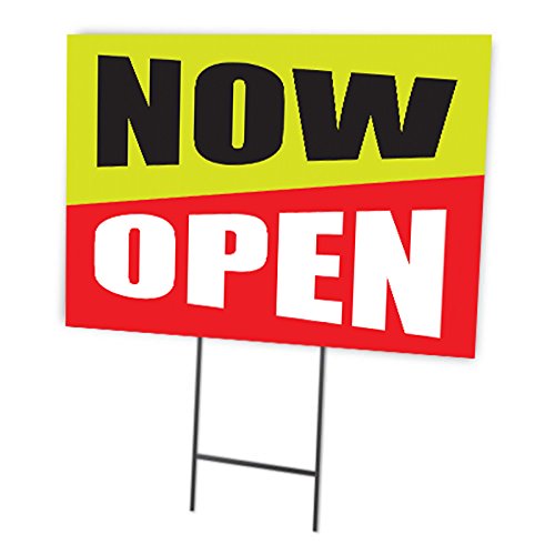 Now Open Full Color Double Sided Sign #TOP20