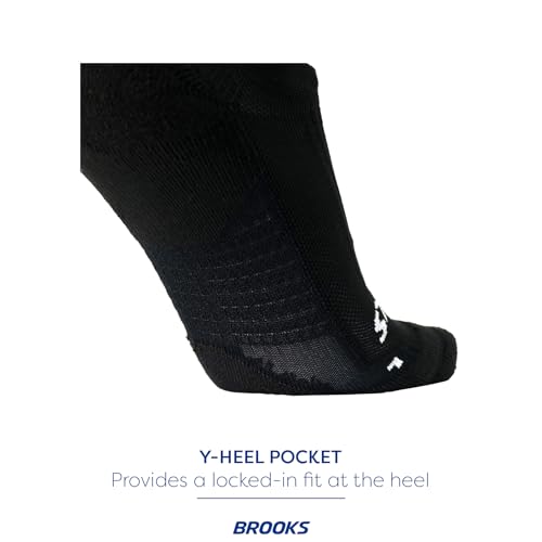 Chaussettes invisibles Ghost Brooks noir taille 9-11.5 running - 5
