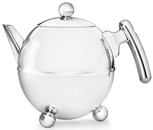 Get Discount 70% Price bredemeijer Bella Ronde Double Walled Teapot, 1.5-Liter, Stainless Steel Glossy Finish with Chromium Accents Get Discount 70% Price bredemeijer Bella Ronde Double Walled Teapot, 1.5-Liter, Stainless Steel Glossy Finish with Chromium Accents